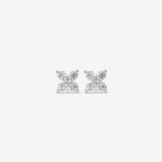Round Cut Cubic Zirconia in 925 Sterling Silver Earrings 2