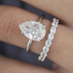 Pear Cut Cubic Zirconia in 925 Sterling Silver Ring 2
