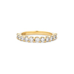 Stunning 0.9 TCW Round Moissanite Stones Half Eternity Wedding Band 7