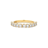 Stunning 0.9 TCW Round Moissanite Stones Half Eternity Wedding Band 7