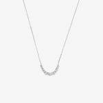 Round Cut Cubic Zirconia in 925 Sterling Silver Necklace 4