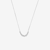 Round Cut Cubic Zirconia in 925 Sterling Silver Necklace 4
