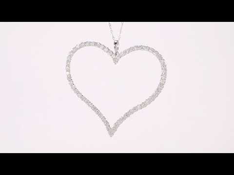 Round Cut Cubic Zirconia in 925 Sterling Silver Necklace 7