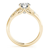 Stunning 1.0-2.0 CT Round Moissanite Engagement Ring with Nature-Inspired Design 3
