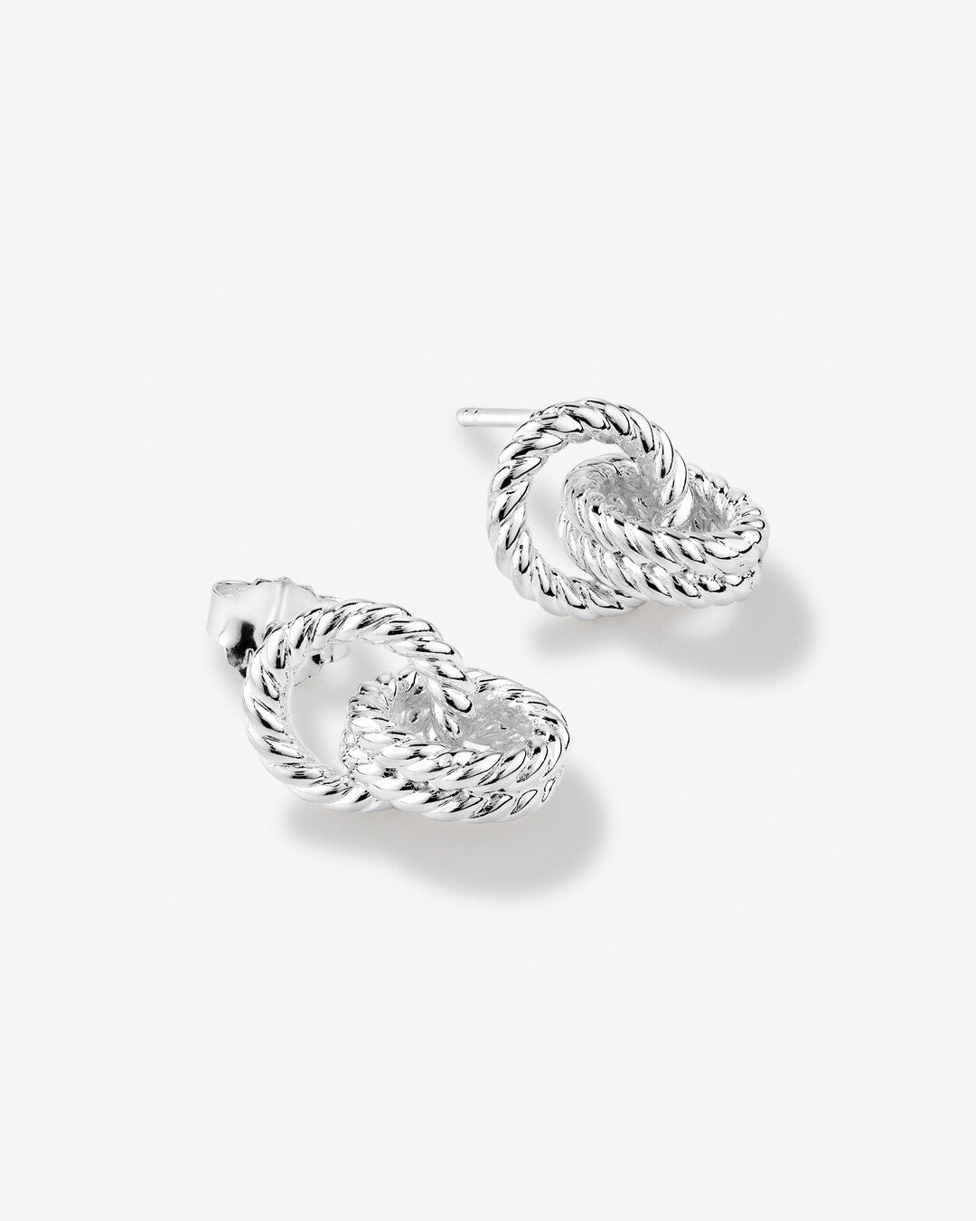 Round Cut Cubic Zirconia in 925 Sterling Silver Earrings 4