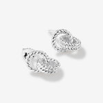 Round Cut Cubic Zirconia in 925 Sterling Silver Earrings 4