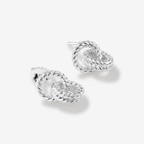 Round Cut Cubic Zirconia in 925 Sterling Silver Earrings 4