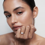 Stunning 1 CT Radiant Moissanite Engagement Ring with Solitaire Design