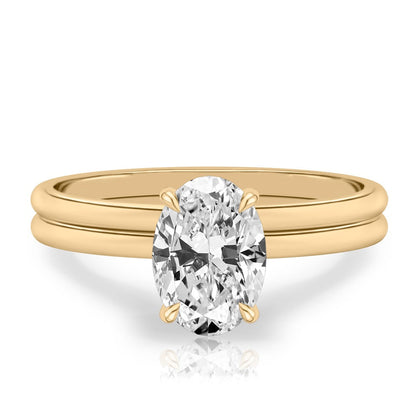 Stunning 1.0- 2.0 CT Oval Moissanite Engagement Ring with Solitaire Design 2