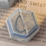 0.45 TCW Round Cut Moissanite Bridal Wedding Band 5