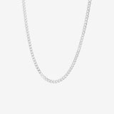 Round Cut Cubic Zirconia in 925 Sterling Silver Necklace 1