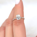 Stunning 1.75 CT Radiant Moissanite Engagement Ring with Solitaire Design 7