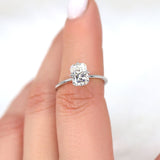 Stunning 1.75 CT Radiant Moissanite Engagement Ring with Solitaire Design 7