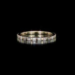 Round Cut Cubic Zirconia in 925 Sterling Silver Wedding Bands 4
