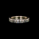 Round Cut Cubic Zirconia in 925 Sterling Silver Wedding Bands 7