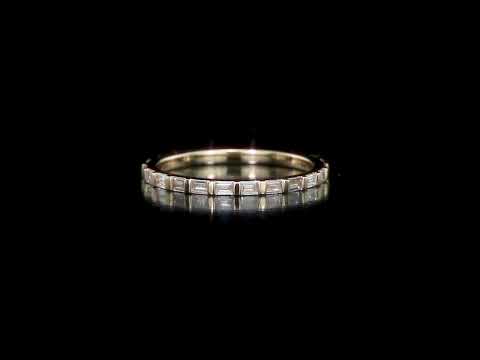 Round Cut Cubic Zirconia in 925 Sterling Silver Wedding Bands 7