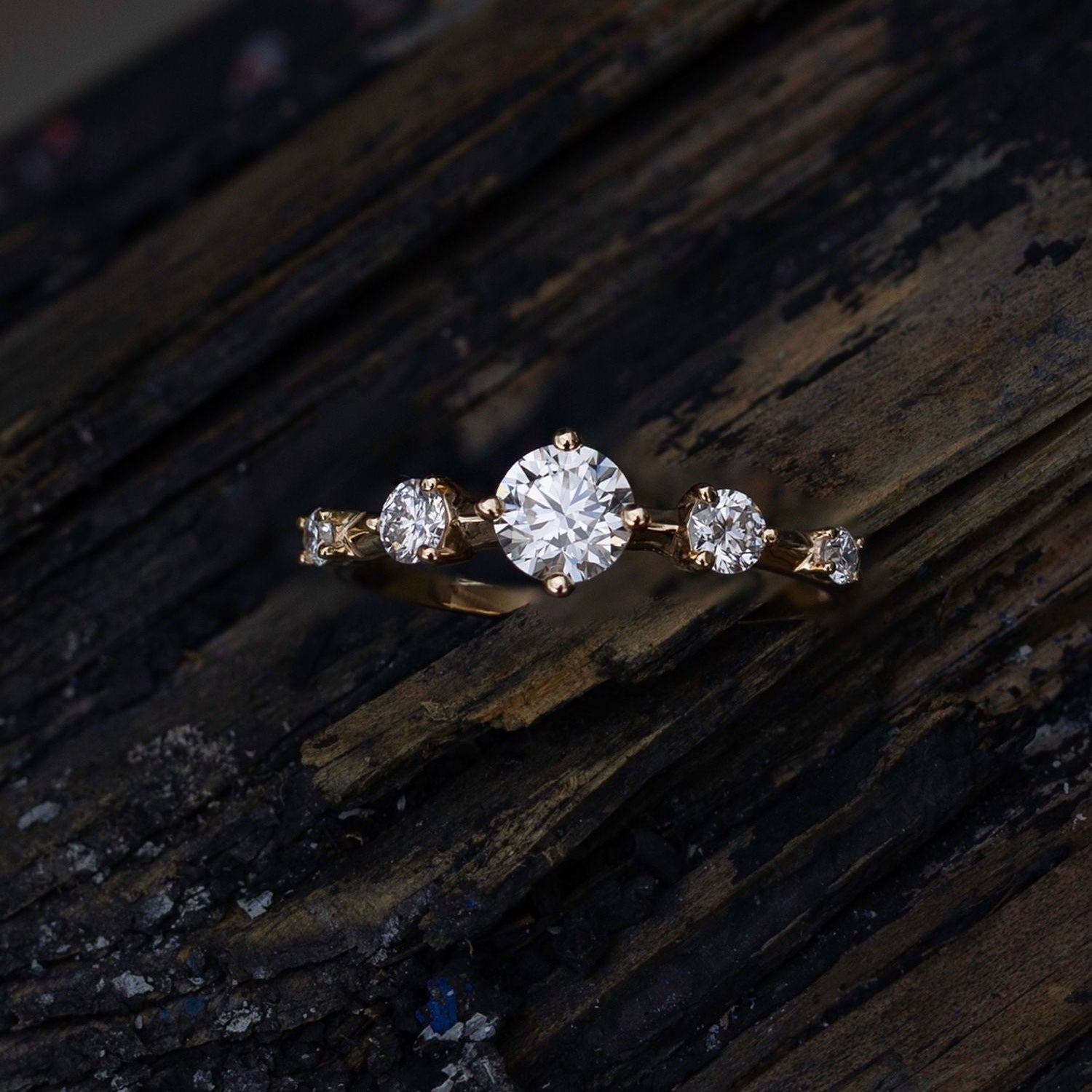 0.80 CT Round Dainty CVD EF/VS Diamond Wedding Band 1