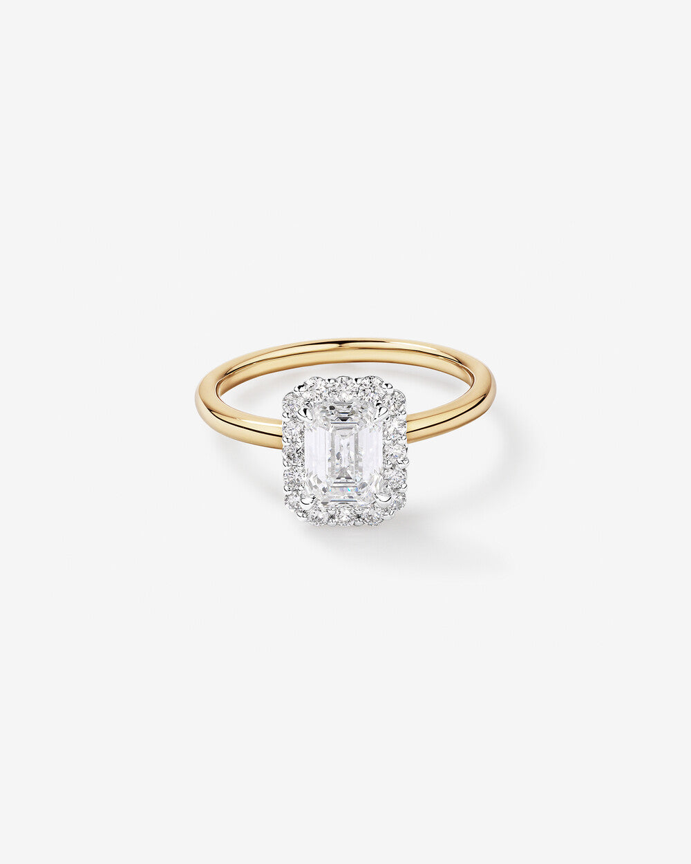 Stunning 1.46 CT Emerald Moissanite Engagement Ring with Halo Design 1