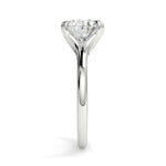 Stunning 2.85 CT East West Oval Moissanite Engagement Ring with Solitaire Design 7