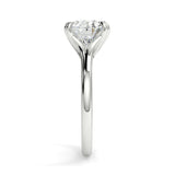 Stunning 2.85 CT East West Oval Moissanite Engagement Ring with Solitaire Design 7