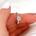 Stunning 1 CT Cushion Moissanite Engagement Ring With Solitaire Design 3