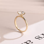 Stunning 0.5 - 1.5 CT Round Moissanite Engagement Ring With Solitaire Design 8