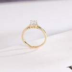 Stunning 1.0 - 2.0 CT Emerald Moissanite Engagement Ring with Solitaire Design 5