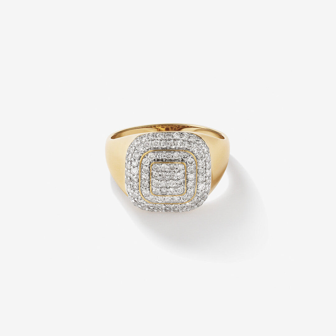 1.0 TCW Round Moissanite Men's Wedding Band in Solid Gold 2