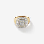1.0 TCW Round Moissanite Men's Wedding Band in Solid Gold 2