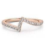 Stunning 0.26 TCW Round Moissanite Stones Unique Wedding Band 5