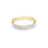 Stunning 0.20 TCW Round Moissanite Stones Linked Stones Wedding Bands 3