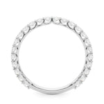 Stunning 0.30 CT Round Moissanite Stones Half Eternity Wedding Band 2