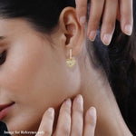 Round Cut Cubic Zirconia in 925 Sterling Silver Earrings 3