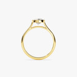 Stunning 1.0-2.0 CT Pear Moissanite Engagement Ring with Dainty Design 3