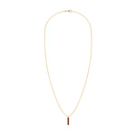 0.14 TCW Baguette Garnet Lab Made Diamond- January Birthstone Necklace 5