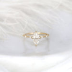Stunning 1 CT Marquise Moissanite Engagement Ring With Dainty Design 1