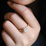 Stunning 1.0 - 2.0 CT Oval Moissanite Engagement Ring with Pave Design 4
