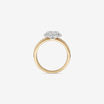 Stunning 0.5 TCW Round Moissanite Engagement Ring with Cluster Design 2