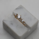 0.80 CT Round Dainty CVD EF/VS Diamond Wedding Band 5
