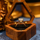 2.0 CT Round Shaped Moissanite Solitaire Engagement Ring 3