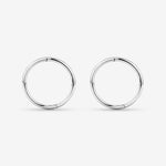Round Cut Cubic Zirconia in 925 Sterling Silver Earrings 3