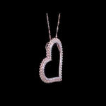 Round Cut Cubic Zirconia in 925 Sterling Silver Necklace 4