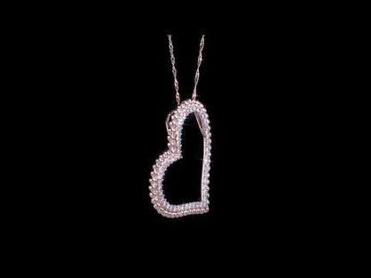 Round Cut Cubic Zirconia in 925 Sterling Silver Necklace 11