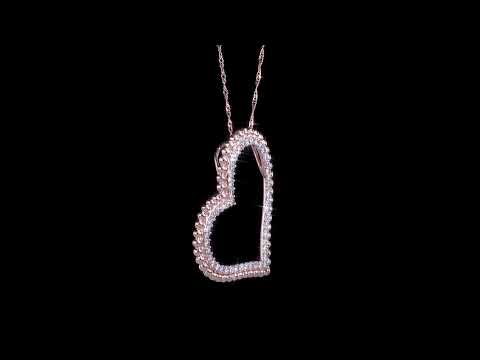 Round Cut Cubic Zirconia in 925 Sterling Silver Necklace 7