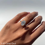 Stunning 2.0 CT Oval Cut Moissanite Engagement Ring with Solitaire Design 10