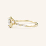 Stunning 1 CT Cushion Moissanite Engagement Ring With Halo & Pave Design 3