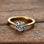 Round Cut Solitaire Style Cubic Zirconia in 925 Sterling Silver Jewelry 2