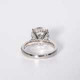 Stunning 3.50 CT Round Cut Moissanite Engagement Ring with Hidden Halo Design 5