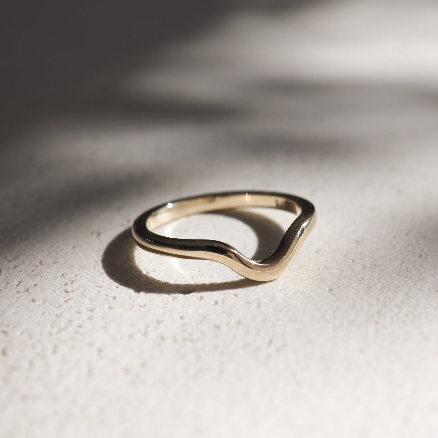 Stunning Curved Metal Wedding Bands 1