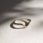 Stunning Curved Metal Wedding Bands 1